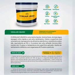 Impermeabilizante Vedalaje Líquido 3,2l Hidrofóbico Vbrasil - 3