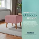 Ver imagem 6 de Kit 2 Puffs Decorativos para Sala Verso Retangular Bouclé Premium