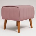 Ver imagem 3 de Kit 2 Puffs Decorativos para Sala Verso Retangular Bouclé Premium