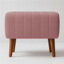 Ver imagem 4 de Kit 2 Puffs Decorativos para Sala Verso Retangular Bouclé Premium