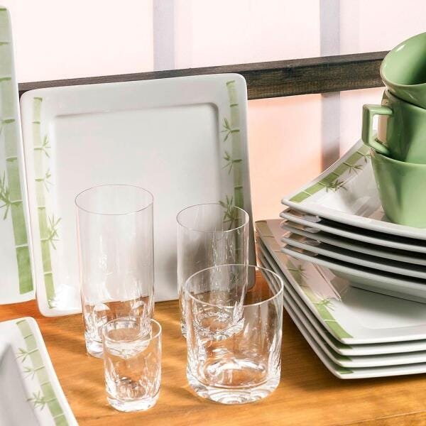 Conjunto de 6 Pratos Sobremesa 21x21cm Nara Imperial - 2