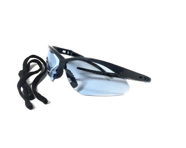 KIT 2 Óculos Proteção Nemesis Preto Lente Azul Transparente Esportivo Balístico Paintball Resistente - 5