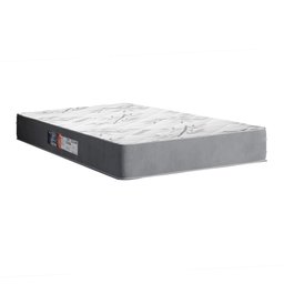 Colchão Solteiro Espuma Egito 88x188x19cm Cinza / Branco Portobel - Suporta até 100kg por Pessoa - 3