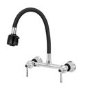 Ver imagem 1 de Torneira Misturador Gourmet Flexível Preto Cozinha Parede