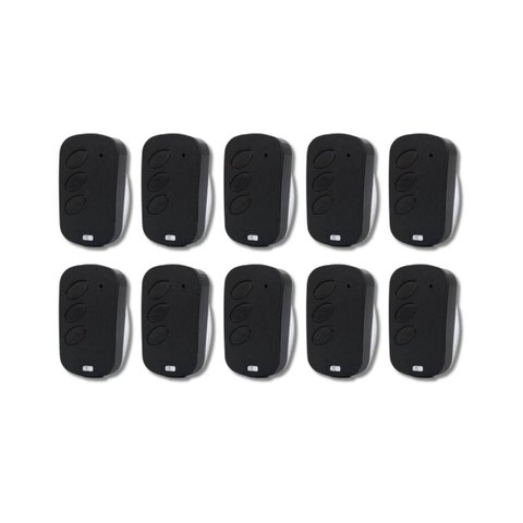 Kit com 10 Controles Tx Deco Digital Preto - Ipec