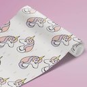 Ver imagem 3 de Papel de Parede Infantil - Unicórnios 5 Arte Destaque 1,50 Metros