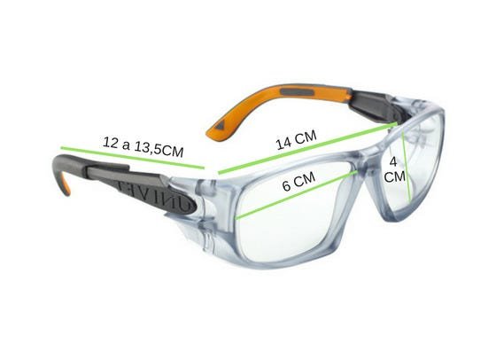 Armação Óculos Segurança Para Lentes De Grau UNIVET 5X9L - 8