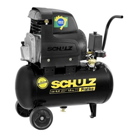 Compressor Schulz Csi 6.6 Pratiko 20 Litros 120 Libras 1.5 Cv 110v