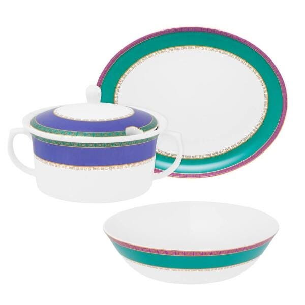 Conjunto para Servir com 3 peças Flamingo Joia Brasileira - 1