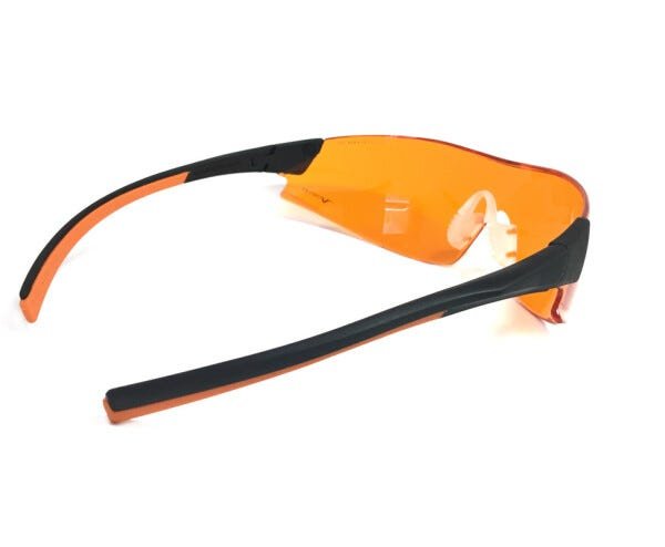 Óculos Proteção UNIVET 546 Laranja Bloqueador De Luz Azul Escuridão Virtual BLUE CONTROL DENTISTAS L - 6