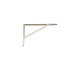 2 Cantoneiras Leve / Suportes Prateleira de Madeira 30cm N-4 Forsul Branco - 1