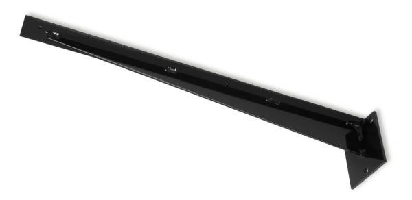 2 Suportes de Mármore e Madeira Invisível 20cm N-1 Forsul Preto