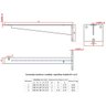 2 Suportes de Mármore e Madeira Invisível 25cm N-2 Forsul Preto - 2