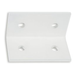 Kit de 2 Cantoneiras L 4 Furos Chapa 3mm para Guarda Corpo Forsul Branca - 1