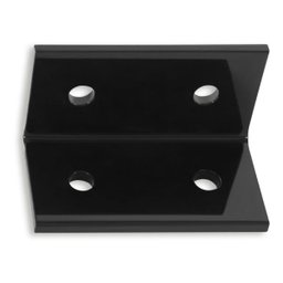 Kit de 2 Cantoneiras L 4 Furos Chapa 3mm para Guarda Corpo Forsul Preta - 1