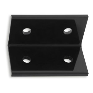 Kit de 2 Cantoneiras L 4 Furos Chapa 3mm para Guarda Corpo Forsul Preta