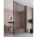 Ver imagem 1 de Brise (breeze) Divisor de Ambientes Modular 274x6,5cm 01 Unid. - Imbuia