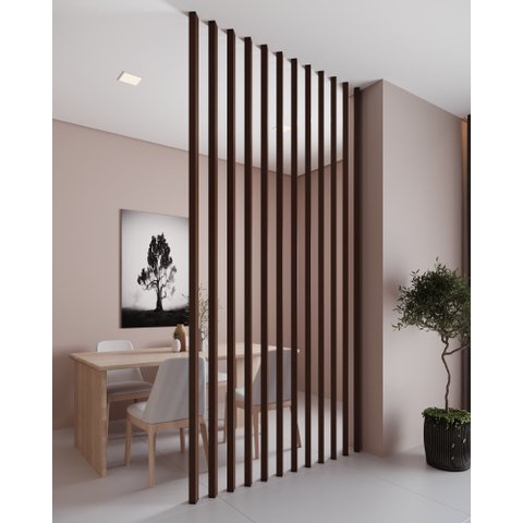 Brise (breeze) Divisor de Ambientes Modular 274x6,5cm 01 Unid. - Imbuia