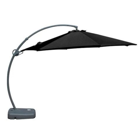 Ombrelone Lateral Barbados Rivatti 350 cm em Alumínio com Base Capa em Poliéster Preto