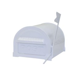 Caixa de Correio para Cartas Americana Branca com Pé 100cm - 2