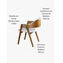Ver imagem 3 de Cadeira Concha Bella Kit 2 Unidades Madeira Maciça Bouclê Off White