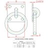Argola para Parafusar Chapa 6x6cm N-1 Forsul Prata - 2