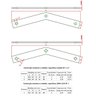 Par Meia Lua 40cm N-1 Forsul Tesoura Ferragem para Telhado Dourado - 2