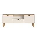 Ver imagem 4 de Rack 180cm 2 Portas 1 Gaveta Orgânico Pé Madeira Aura
