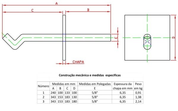 Suporte de Coluna 12x12cm N-1 Forsul Ferragem Telhado Preto - 2