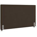 Ver imagem 1 de Cabeceira Cama Box King 195 Cm P05 Berlim Veludo Marrom - Lyam Decor