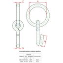 Ver imagem 2 de 2 Esticadores de Arame Farpado Tipo Articulado 3/8 Forsul Prata