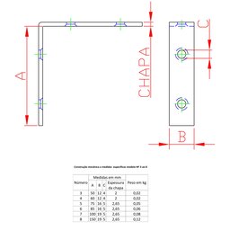 Esticador / cordoalha 1/2 30cm N-2 Forsul Preto - 2 Esticador / cordoalha 1/2 30cm N-2 Forsul Preto - 2