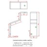 4 Suportes de Corrimão Forsul Preto - 2