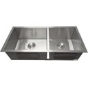 Ver imagem 2 de Cuba Inox 304 Quadrada Gourmet Plana Cozinha 88x40 Assimétrica com Lixeira e Acessórios Smartinox SQ