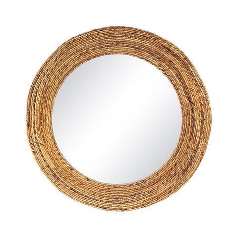Espelho Decorativo Corda Bananeira Redondo 70 cm