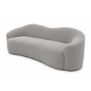 Ver imagem 7 de Kit Sofá + Puf Star 190 cm Orgânico 2 Lugares Sala Recepção:Cinza