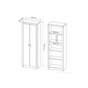 Ver imagem 3 de Armário de Escritório ME4105 c/ 2 Portas Branco - Tecno Mobili