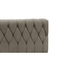 Ver imagem 2 de Cabeceira Viena Plus Casal 1,40 Suede Marrom Taupe - Simbal