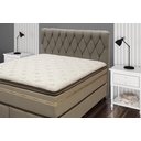 Ver imagem 3 de Cabeceira Viena Plus Casal 1,40 Suede Marrom Taupe - Simbal