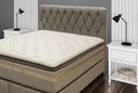 Ver imagem 3 de Cabeceira Viena Plus Casal 1,40 Suede Marrom Taupe - Simbal