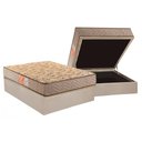 Ver imagem 1 de Conjunto Box Baú Casal Colchão Espuma Paropas D33 Pasquale Clean + Base Crc Suede Clean (138x188)