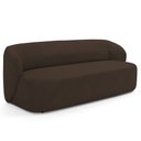 Ver imagem 1 de Sofá 2 Lugares Orgânico para Sala de Estar Living 170cm Heidy F04 Veludo Marrom - Lyam Decor