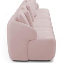 Ver mais imagens de Sofá 5 Lugares para Sala de Estar Living 388cm Arlo F04 Veludo Rosê - Lyam Decor