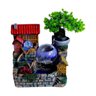 Fonte de Água Mini Aquário Decorativo Resina com Bomba - 2