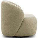 Ver mais imagens de Kit 02 Poltronas Giratórias Orgânica para Sala Living Heidy F04 Bouclê Verde Oliva - Lyam Decor