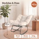 Ver imagem 4 de Cadeira Poltrona de Balanço Nut Chair Acquablock Sala Quarto