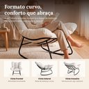 Ver imagem 2 de Cadeira Poltrona de Balanço Nut Chair Acquablock Sala Quarto