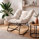 Ver imagem 1 de Cadeira Poltrona de Balanço Nut Chair Acquablock Sala Quarto