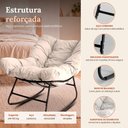 Ver imagem 3 de Cadeira Poltrona de Balanço Nut Chair Acquablock Sala Quarto