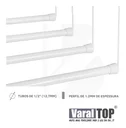 Ver imagem 6 de Varal De Parede Individual 140cm x 06 Varetas - Em Alumínio Branco